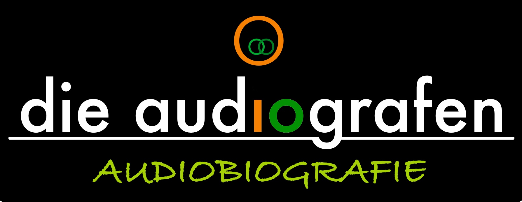 LOGO_dieaudiografen_BLACKLABEL_AUDIOBIOGRAFIE_Grün O